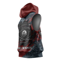 Katherine Johnson Sleeveless Hoodie with Chalkboard Math Scene, Verify the Numbers Quote and Space Orbit - Wonder Print Shop