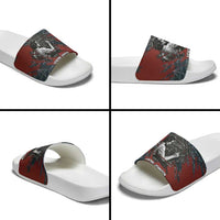 Katherine Johnson Slide Sandals with Chalkboard Math Scene, Verify the Numbers Quote and Space Orbit - Wonder Print Shop