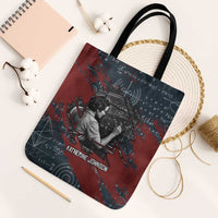 Katherine Johnson Tote Bag with Chalkboard Math Scene, Verify the Numbers Quote and Space Orbit - Wonder Print Shop