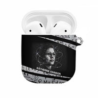 Katherine Johnson AirPods Case with Orbital Space Portrait, Historic NASA Launch Dates and Physics - Wonder Print Shop