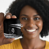 Katherine Johnson AirPods Case with Orbital Space Portrait, Historic NASA Launch Dates and Physics - Wonder Print Shop