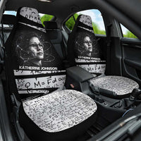 Katherine Johnson Car Seat Cover with Orbital Space Portrait, Historic NASA Launch Dates and Physics - Wonder Print Shop