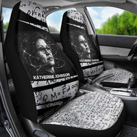 Katherine Johnson Car Seat Cover with Orbital Space Portrait, Historic NASA Launch Dates and Physics - Wonder Print Shop