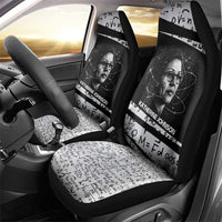 Katherine Johnson Car Seat Cover with Orbital Space Portrait, Historic NASA Launch Dates and Physics - Wonder Print Shop