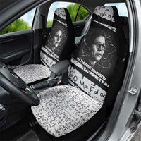 Katherine Johnson Car Seat Cover with Orbital Space Portrait, Historic NASA Launch Dates and Physics - Wonder Print Shop