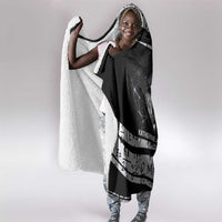 Katherine Johnson Hooded Blanket with Orbital Space Portrait, Historic NASA Launch Dates and Physics - Wonder Print Shop