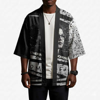 Katherine Johnson Kimono with Orbital Space Portrait, Historic NASA Launch Dates and Physics - Wonder Print Shop