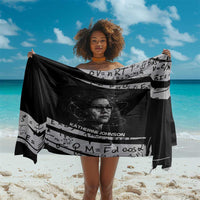 Katherine Johnson Sarong with Orbital Space Portrait, Historic NASA Launch Dates and Physics - Wonder Print Shop