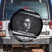 Katherine Johnson Spare Tire Cover with Orbital Space Portrait, Historic NASA Launch Dates and Physics - Wonder Print Shop