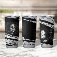 Katherine Johnson Tumbler Cup with Orbital Space Portrait, Historic NASA Launch Dates and Physics - Wonder Print Shop