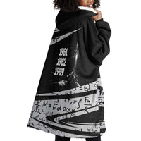 Katherine Johnson Wearable Blanket Hoodie with Orbital Space Portrait, Historic NASA Launch Dates and Physics - Wonder Print Shop