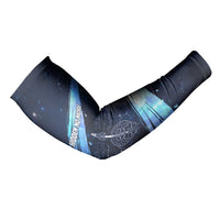 Katherine Johnson Arm Sleeves with Galaxy Background, Hidden No More Quote and Rocket Brain Equation - Wonder Print Shop