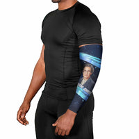 Katherine Johnson Arm Sleeves with Galaxy Background, Hidden No More Quote and Rocket Brain Equation - Wonder Print Shop