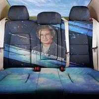 Katherine Johnson Back Car Seat Cover with Galaxy Background, Hidden No More Quote and Rocket Brain Equation - Wonder Print Shop