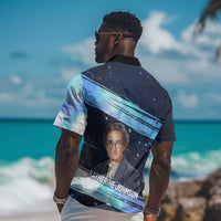 Katherine Johnson Hawaiian Shirt with Galaxy Background, Hidden No More Quote and Rocket Brain Equation - Wonder Print Shop