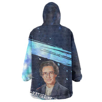 Katherine Johnson Kid Wearable Blanket Hoodie with Galaxy Background, Hidden No More Quote and Rocket Brain Equation - Wonder Print Shop