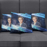 Katherine Johnson Pillow Cover with Galaxy Background, Hidden No More Quote and Rocket Brain Equation - Wonder Print Shop