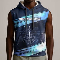 Katherine Johnson Sleeveless Hoodie with Galaxy Background, Hidden No More Quote and Rocket Brain Equation - Wonder Print Shop