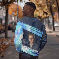 Katherine Johnson Sweatshirt with Galaxy Background, Hidden No More Quote and Rocket Brain Equation - Wonder Print Shop