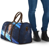 Katherine Johnson Travel Bag with Galaxy Background, Hidden No More Quote and Rocket Brain Equation - Wonder Print Shop