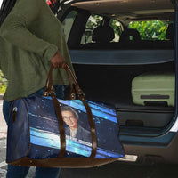 Katherine Johnson Travel Bag with Galaxy Background, Hidden No More Quote and Rocket Brain Equation - Wonder Print Shop