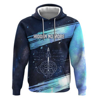 Katherine Johnson Zip Hoodie with Galaxy Background, Hidden No More Quote and Rocket Brain Equation - Wonder Print Shop