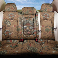 Valentine Buck Back Car Seat Cover with Camo Cap and XOXO Pattern Retro Hunting