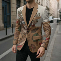 Valentine Buck Blazer with Camo Cap and XOXO Pattern Retro Hunting