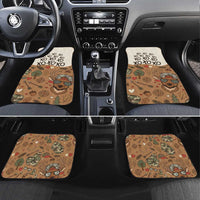 Valentine Buck Car Mats with Camo Cap and XOXO Pattern Retro Hunting