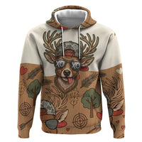 Valentine Buck Hoodie with Camo Cap and XOXO Pattern Retro Hunting