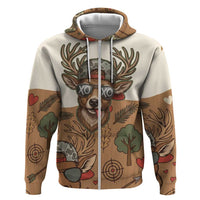 Valentine Buck Hoodie with Camo Cap and XOXO Pattern Retro Hunting