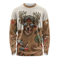 Valentine Buck Long Sleeve Shirt with Camo Cap and XOXO Pattern Retro Hunting