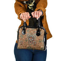 Valentine Buck Shoulder Handbag with Camo Cap and XOXO Pattern Retro Hunting