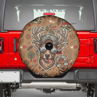 Valentine Buck Spare Tire Cover with Camo Cap and XOXO Pattern Retro Hunting