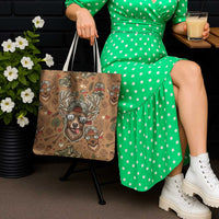 Valentine Buck Tote Bag with Camo Cap and XOXO Pattern Retro Hunting