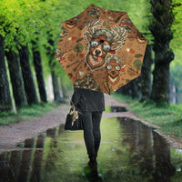 Valentine Buck Umbrella with Camo Cap and XOXO Pattern Retro Hunting