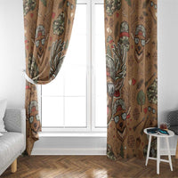 Valentine Buck Window Curtain with Camo Cap and XOXO Pattern Retro Hunting