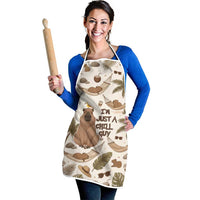 Chill Capybara Vibes Apron with Hammock and Coconut Tropical Relaxed Style