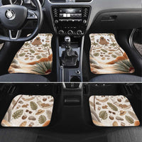 Chill Capybara Vibes Car Mats with Hammock and Coconut Tropical Relaxed Style