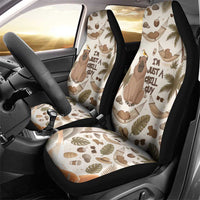 Chill Capybara Vibes Car Seat Cover with Hammock and Coconut Tropical Relaxed Style