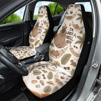 Chill Capybara Vibes Car Seat Cover with Hammock and Coconut Tropical Relaxed Style