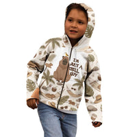 Chill Capybara Vibes Kid Hoodie with Hammock and Coconut Tropical Relaxed Style
