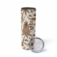 Chill Capybara Vibes Skinny Tumbler with Hammock and Coconut Tropical Relaxed Style