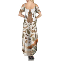 Chill Capybara Vibes Summer Maxi Dress with Hammock and Coconut Tropical Relaxed Style