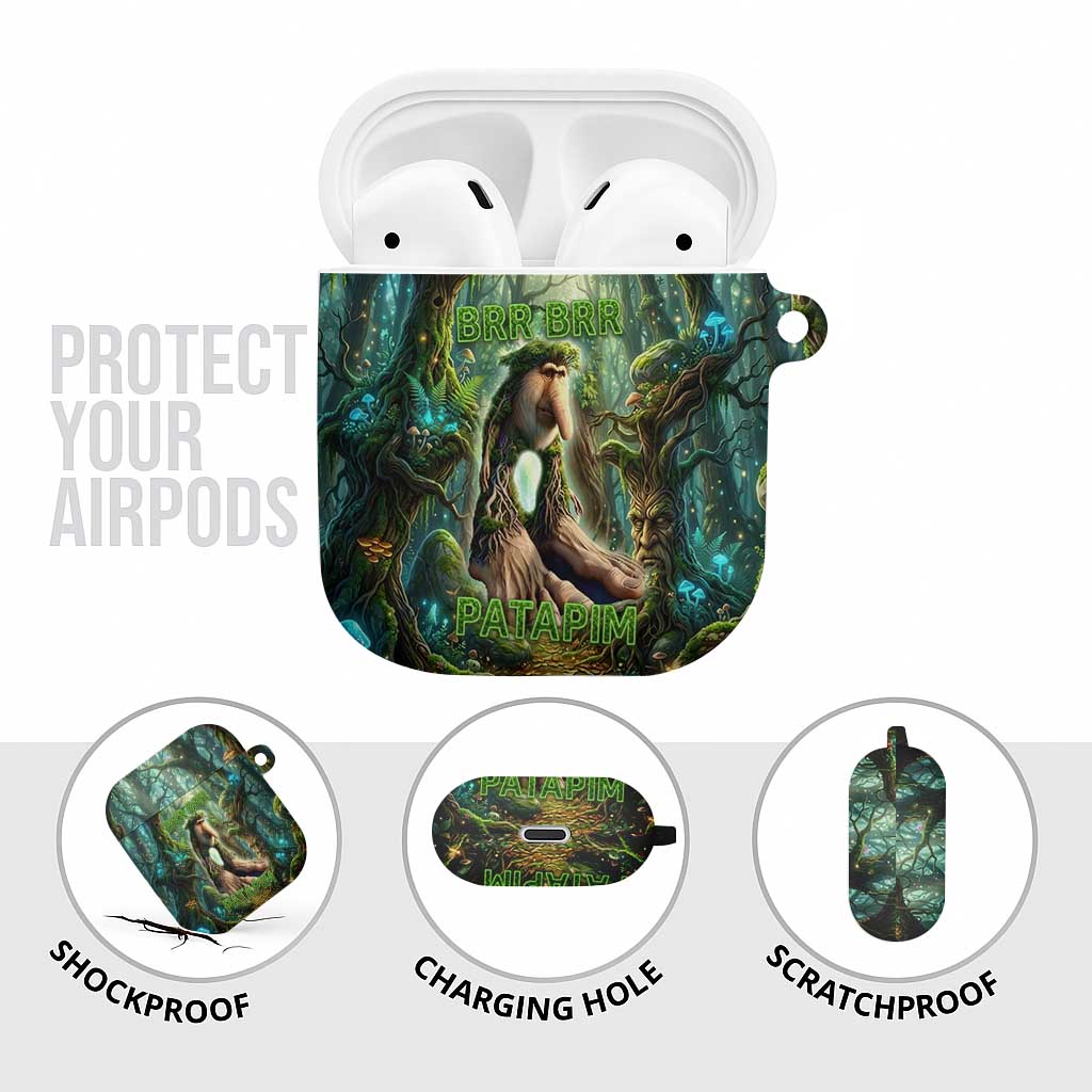 Brr Brr Patapim AirPods Case Glowing Heart and Magical Tree Roots in Enchanted Woods