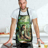 Brr Brr Patapim Apron Glowing Heart and Magical Tree Roots in Enchanted Woods