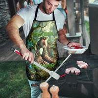 Brr Brr Patapim Apron Glowing Heart and Magical Tree Roots in Enchanted Woods