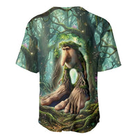 Brr Brr Patapim Baseball Jersey Glowing Heart and Magical Tree Roots in Enchanted Woods