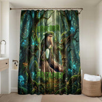 Brr Brr Patapim Bathroom Set Glowing Heart and Magical Tree Roots in Enchanted Woods