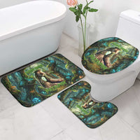Brr Brr Patapim Bathroom Set Glowing Heart and Magical Tree Roots in Enchanted Woods